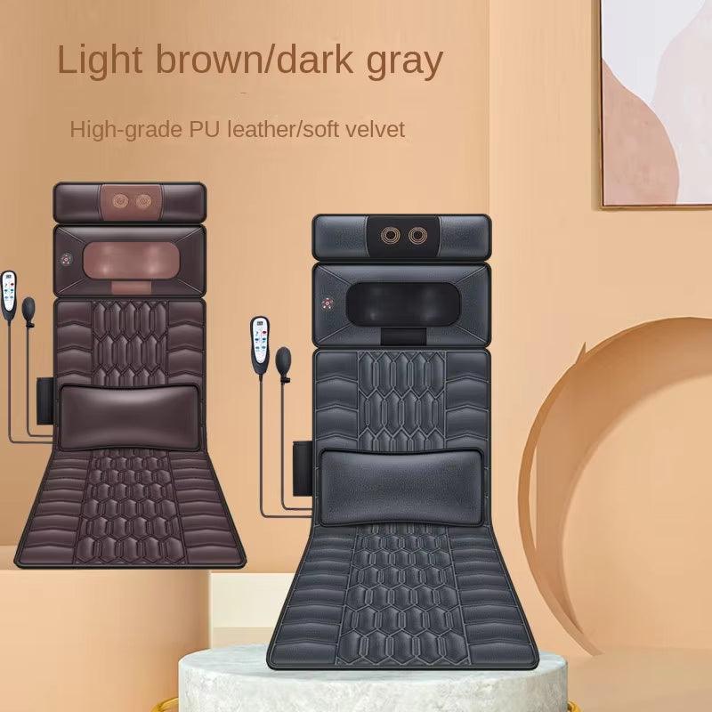 Intelligent Wave Massage Mattress Whole Body Multifunctional Cervical Spine Massage Pad Electric Heating Massage Chair Cushion