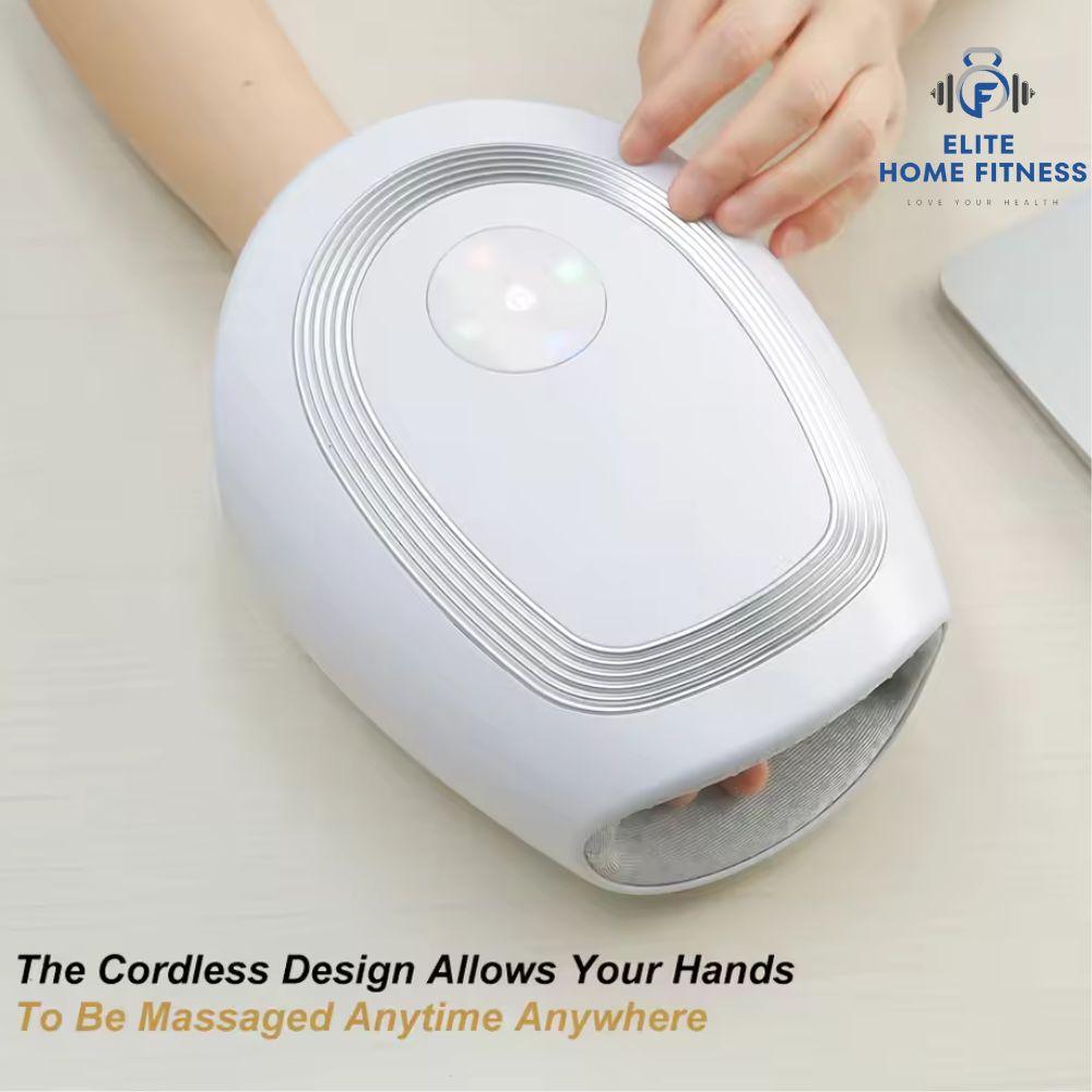Massaggiatore elettrico wireless per le mani: terapia della pressione dell'aria e del calore