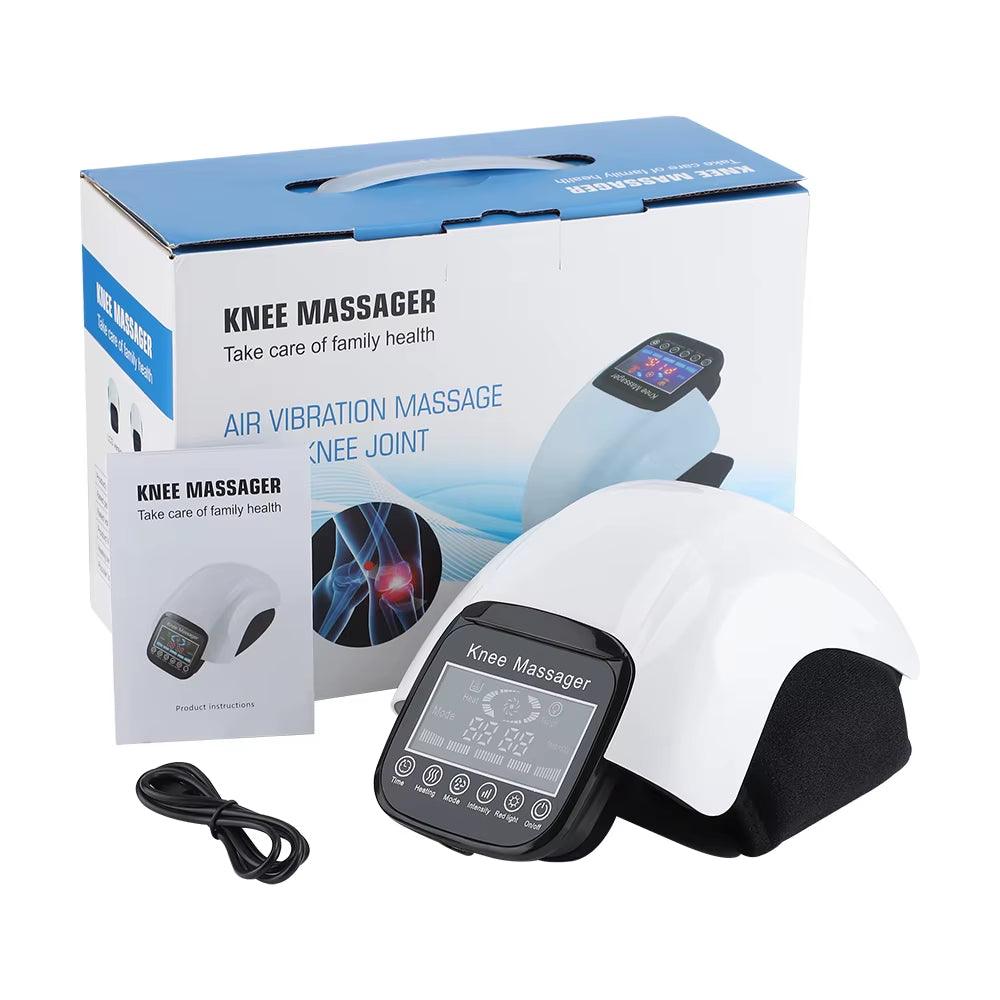 Electric Air Pressure Knee Pad Heating Vibration Massager Airbag Compresstion Knee Temperature Brace Muscle Massage Relaxation