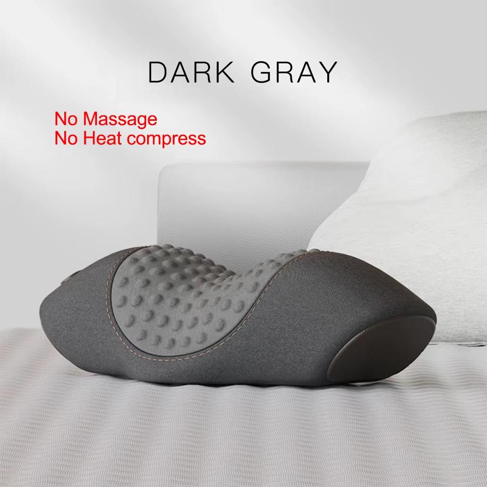 Heating Vibration Neck Massager Electric Cervical Massager Pillow Back Traction Relax Sleeping Memory Foam Pillow Spine Support