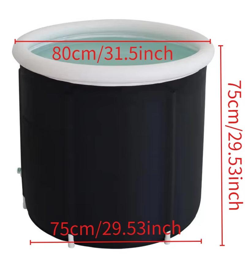 Bubble Bath Bucket Fittings Folding Adult Portable Bathtub Outdoors PVC Inflatable SPA Ice Bath Challenge Ice Therapy