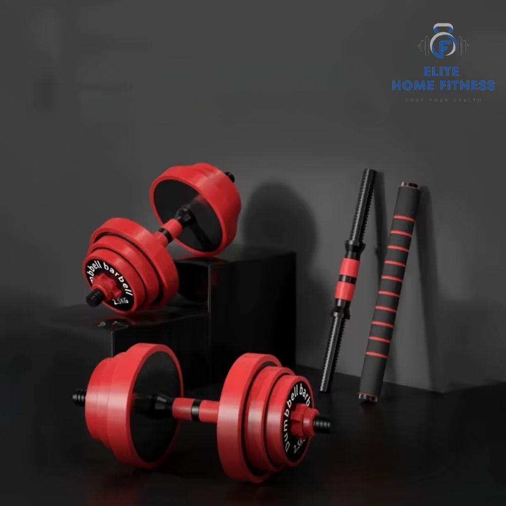 Adjustable Dumbbell Set Home : Gym Strength Exercise Fitness Equipment