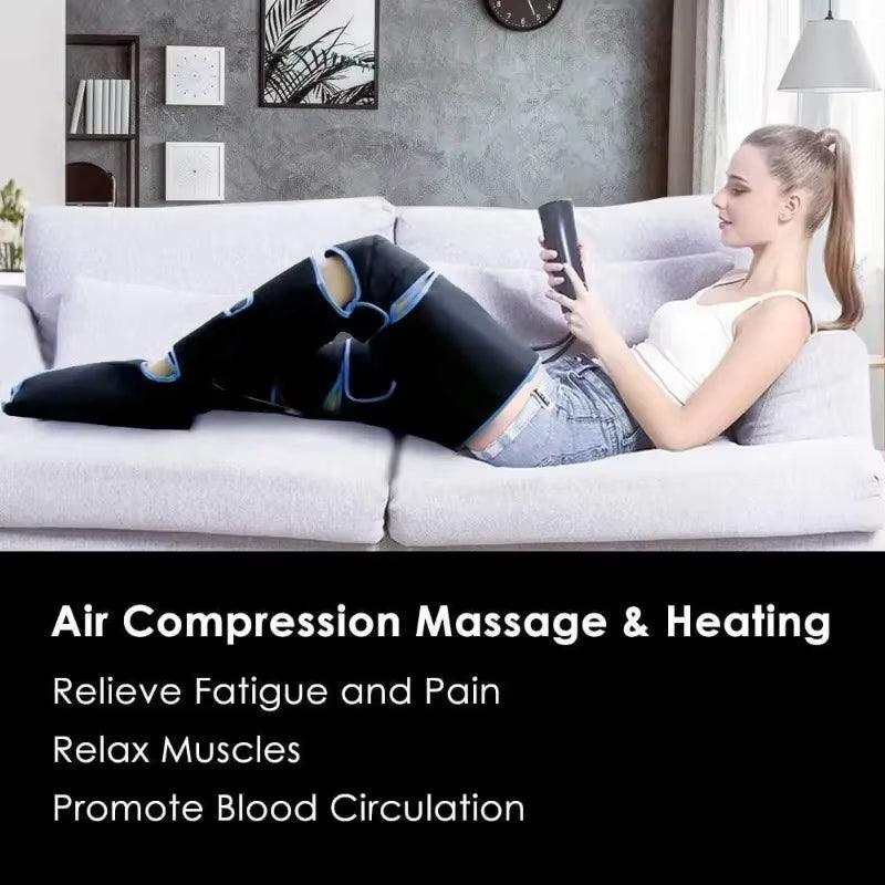 4 Modes of Massage 360° Full Leg Massager for Circulation and Pain Relief Air Pressure Massager Promotes Blood Muscle Fatigue