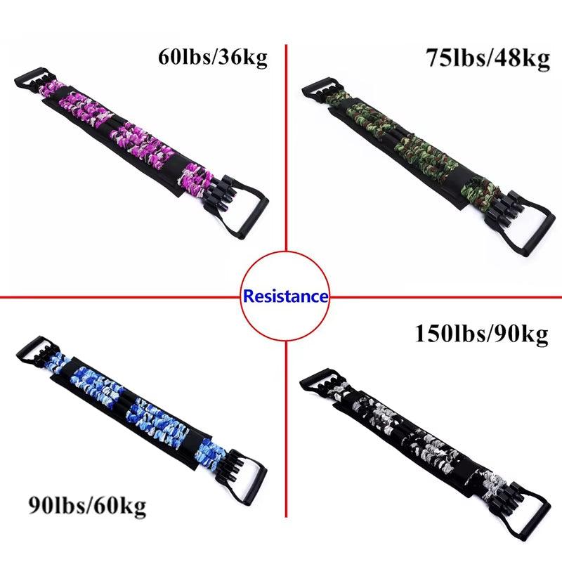 Adjustable Bench Press Bands Set Fitness Bar Push up Resistance Band Chest Exercise Elastic Rope Arm Expander Home Gym Equipment