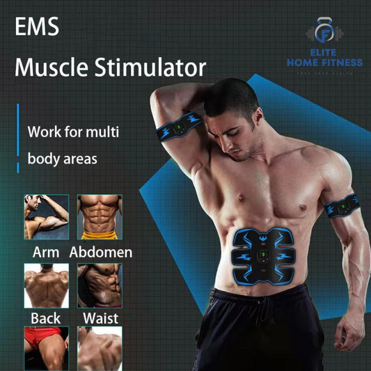 Effortless Muscle Building ; Wireless EMS Muscle Stimulator for Abs, Arms & Hips