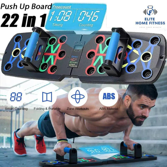 Smart Push-Up Board: 4-in-1 Foldable Home Gym