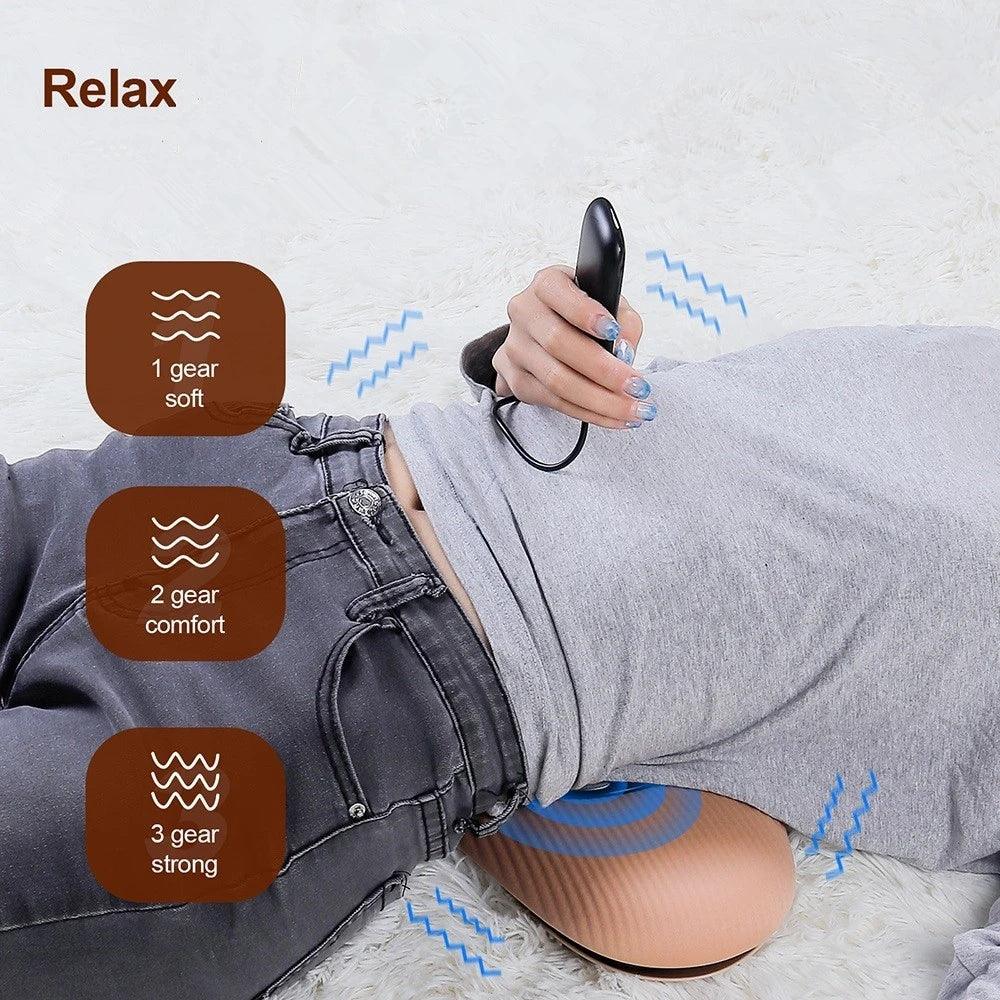 Electric Lumbar Traction Massager Vibration Waist Massager Airbag Waist Spine Support Back Massage Machine Waist Masajeador