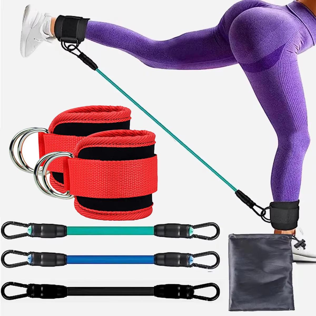 Ankle Strap Resistance Bands Hip Leg Strength Pull Rope Fitness Elastic Training Home Yoga Pilate Crossfit Workout Gym Equipment