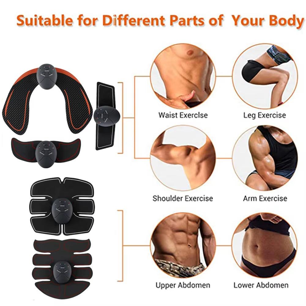 Wireless Muscle Stimulator EMS Hip Trainer Abdominal Abs Fitness Trainer Body Slimming Massager Fitnes Weight Loss Body Slim