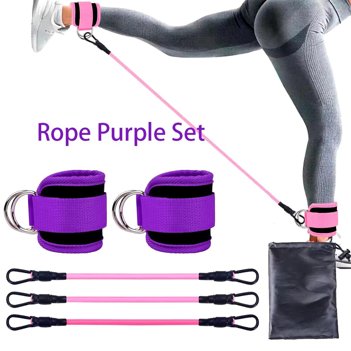 Ankle Strap Resistance Bands Hip Leg Strength Pull Rope Fitness Elastic Training Home Yoga Pilate Crossfit Workout Gym Equipment